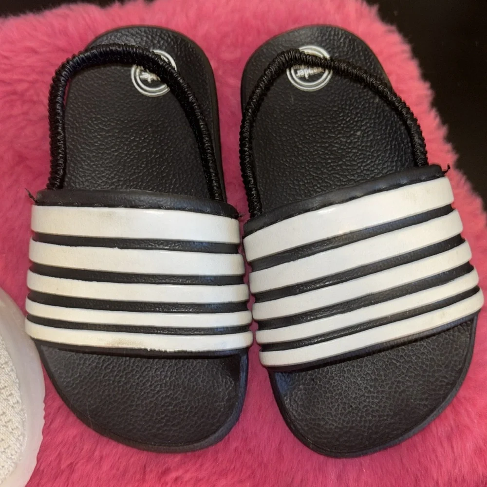 NWT First Steps Toddler Boy Water Shoes and Wonder Nation Slide Sandler with e
